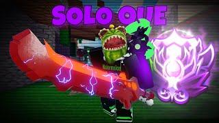 Solo Queuing to NIGHTMARE RANK pt.1 (Roblox BedWars)