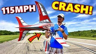 RC Jet Goes CRAZY and Crashes HARD – Epic Fail!