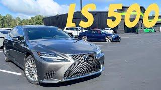 2024 Lexus LS500: POV Start Up, Test Drive, Walkaround and Review