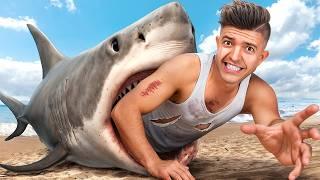 SWIMMING In A SHARK INFESTED POOL.. [Sharks And Minnows]