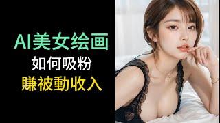 AI美女绘图是最吸粉最赚钱方法，你真的会吗？一起用它月入6000+ | 别做色图 | AI淘金玩法第3集