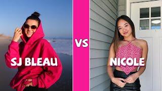 SJ Bleau Vs Nicole Laeno TikTok Dances Compilation