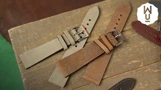 Just a Minute... Italian Made Leather Straps Overview | Windup Watch Shop