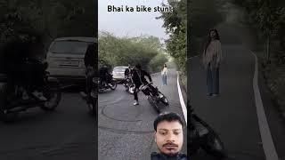bhai ka stunt Splendor Plus sort viral video