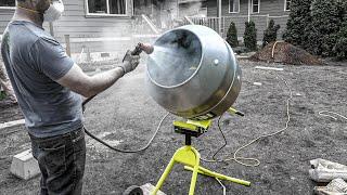 Ryobi 5 cu. ft. Concrete Mixer is MONEY: Review/Demo