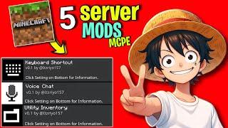 Top 5 BEST Server Mods For Minecraft Pocket Edition 1.21!