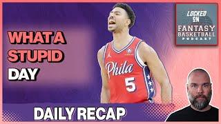 The WEIRDEST Day Of The NBA Fantasy Basketball Season