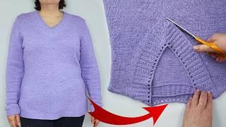 Sewing Trick. Before Throwing It Away, I Tried This – And My Old Sweater Became New!