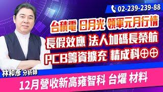 林和彥【時間密碼】20250103盤後／材料KY 世芯 緯穎 長榮航 台光電 玉晶光 買底部賺大錢