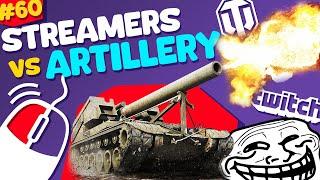 #60 Streamers vs Artillery | World of Tanks Funny Moments