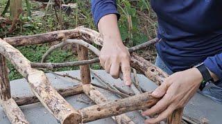 Take the dried twigs and branches - Make rustic decoration Farmhouse #diy