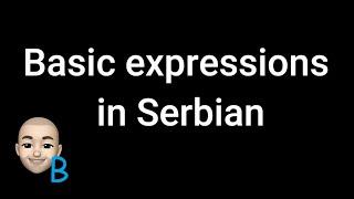 Learn Serbian  Complete Course Lesson 4 - Basic expressions  Croatian CC