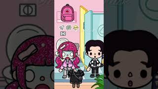 Black Haired Man Falls In Love With Pink Haired Woman #tocaboca #tocalifeworld #shorts