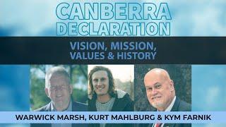 Canberra Declaration Vision, Mission, Values & History