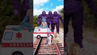 cute cat & baby vs gta big foot & me #funny #YouTube shorts