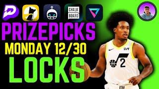 (HOT STREAK ) NBA PRIZEPICKS BEST BETS TODAY | PLAYER PROPS Monday December 30th #nbapicks