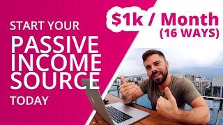 PASSIVE INCOME IDEAS - 16 ways to automate your income($1000+/ month)