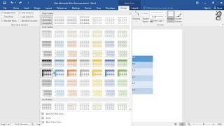 How to Apply the Grid Table 5 Dark style at the table of the word document