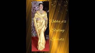 Rekha ji's styling Tips & secrets #shorts #styling #rekha #sareestyle