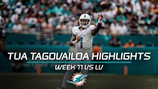 Tua Tagovailoa throws 3 TOUCHDOWNS in the WIN versus the Raiders l Miami Dolphins