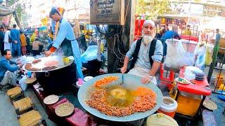 Afghan Old man Making Liver fry | Hardworking Street food | Breakfast | Subha ka nashta | Roast fish