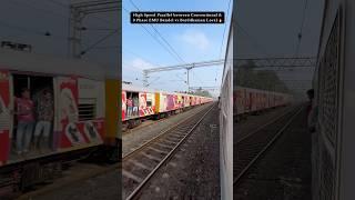 High Speed Parallel between Conventional & 3 Phase EMU Bandel vs Barddhaman Local 