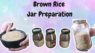 Brown Rice Jar Preparation #mycology