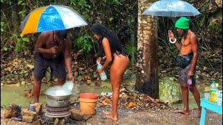 How Jamaicans Cook in the rain