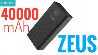 ROMOSS (PEA40) Zeus  40000mAh Power Bank 18W. Обзор и тест.