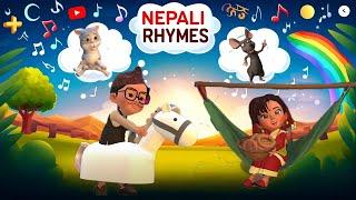 Popular Nepali Rhymes Collection: Tara Baji Lai Lai+Kukhuri Kaa+Myaau Myaau Biralo// Non Stop Rhymes