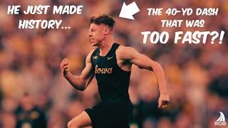 He ran so FAST it’s EMBARRASSING?! || This 40-yard dash EXPOSED the biggest LIE in sports!