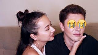 DOING MY BOYFRIEND'S MAKEUP! GIVEAWAY! | J Lou