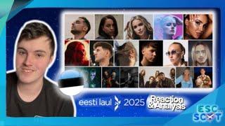  Eesti Laul 2025 | Reaction To All Songs & Analysis | Eurovision 2025