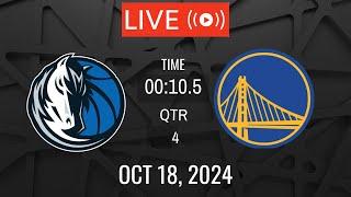 NBA LIVE! Golden State Warriors vs Dallas Mavericks I NBA PRE SEASON  I October 18, 2024 LIVE 2K25