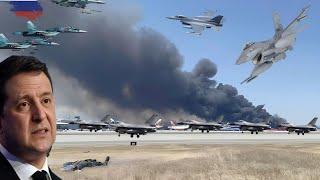 15 Minutes Ago! Russia Attacks Air Base in Kiev Region and Destroys 18 US F16s That Had Just Landed