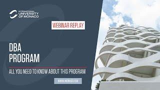 Discover the DBA at IUM - Online Presentation and Q&A Session