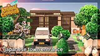 Japanese town Entrance 2.0 🪴 // // Animal Crossing Japanese island // Speed Build