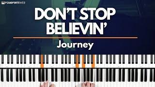 Come Suonare Don't Stop Believin' dei Journey (Lezione al Pianoforte + Spartito PDF)