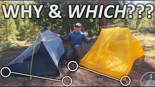 Why Semi-Freestanding Tents? (Nemo Hornet vs. Big Agnes Tiger Wall)