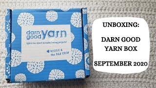 Unboxing: Darn Good Yarn Box - September 2020 | Yarn Haul, Yarn Blogger, Crochet Blogger, Subs 