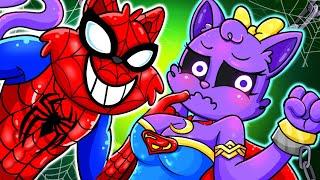 SUPERGIRL CATNAP Is Captured By CATNAP SPIDERMAN and Her Hands are Tied | Poppy Playtime 4 Animation