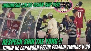 RESPECT‼️ SHIN TAE YONG TURUN KE LAPANGAN BERI SELAMAT INDRA SJAFRI & PEMAIN TIMNAS U 20