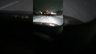 1 minute fast track drive to Lemessos at night - Entering Limassol from the Highway