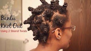 Bantu Knot Out | Using 2 Strand Twists | Natural Hair - ParisIn85