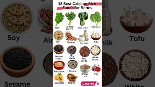 18 Best Calcium Rich Foods for Bones #shorts #viral #health #diet