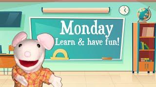 Monday Good Morning song for children - preschool, kindergarten, elementary school song