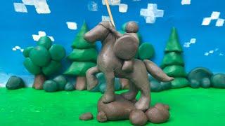 Простая лепка: лепим из пластилина коня для рыцаря / How to Clay a Horse for a Knight