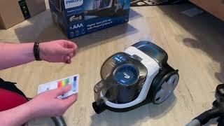 Philips beutelloser Staubsauger PowerPro Compact FC9331/09 unboxing und Anleitung