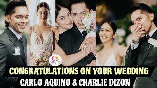 Congratulations Carlo Aquino and Charlie Dizon on your wedding || Real Videos and Photos