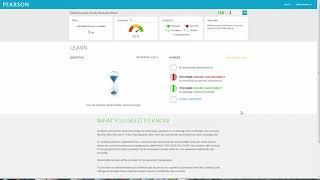 Demo of Pearson Dynamic Study Modules